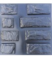 Bulgarian slate - ABS Plastic Press Mold Bricks Wall Stone Art Design Decor