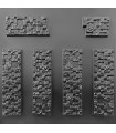 Pixel - Molde de prensa de plástico ABS, ladrillos, piedra de pared