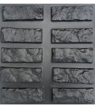Chipped brick - ABS Plastic Press Mold Bricks Wall Stone Art Design Decor