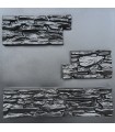 Set of 2 pieces Montana - ABS Plastic Press Mold Bricks Wall Stone Art Design Decor