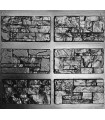 Set of 3 pieces Quartzite - ABS Plastic Press Mold Bricks Wall Stone Art Design Decor