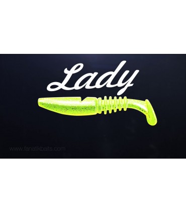 FANATIK LADY BANDIT-2.8 ESCHE DA PESCA IN SILICONE COMMESTIBILE ESCHE AROMA JIG EATABLE SOFT
