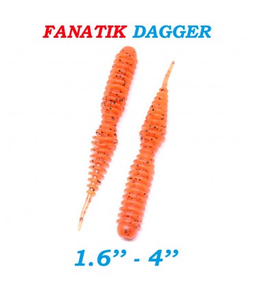 FANATIK DAGGER 1.6 SEÑUELOS DE SILICONA PARA PESCA CEBOS AROMA JIG EATABLE SOFT