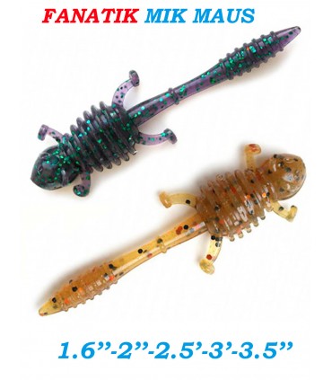FANATIK MIK MAUS 1.6 SILICONE FISHING LURES BAITS AROMA JIG EATABLE SOFT