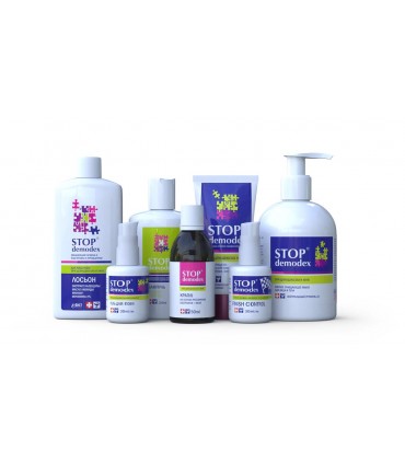 Les produits cosmétiques sont conçus pour lutter contre les acariens parasites sous-cutanés.