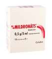 MILDRONATE SOLUCIÓN 0,5 G/5 ML, 10 AMPOLLAS DE 5 ML