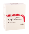 Mildronate solution 0.5 g/5 ml, 10 ampoules of 5 ml