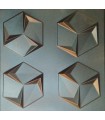 Kolovrat hexagon - ABS Kunststoff Pressform 3D Panels Wand Stein Kunst Design Dekor