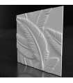 Feathers - Molde de prensa de plástico ABS Paneles 3d Decoración de diseño de arte de piedra de pared