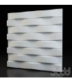 Wave straight - ABS Kunststoff Pressform 3D Panels Wand Stein Kunst Design Dekor