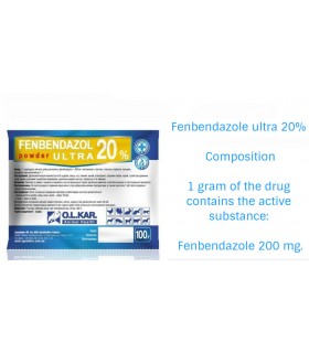 Fenbendazole ultra 20% 100g Powder De-wormer Panacur Safe Guard