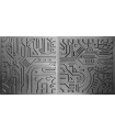 Electronics - Molde de prensa de plástico ABS Paneles 3d Decoración de diseño de arte de piedra de pared