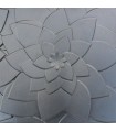 Lotus - Molde de prensa de plástico ABS Paneles 3d Decoración de diseño de arte de piedra de pared