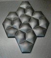 Paola  - Molde de prensa de plástico ABS Paneles 3d Decoración de diseño de arte de piedra de pared