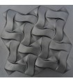 Braid pigtail - Molde de prensa de plástico ABS Paneles 3d Decoración de diseño de arte de piedra de pared