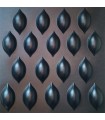Lentils - Molde de prensa de plástico ABS Paneles 3d Decoración de diseño de arte de piedra de pared